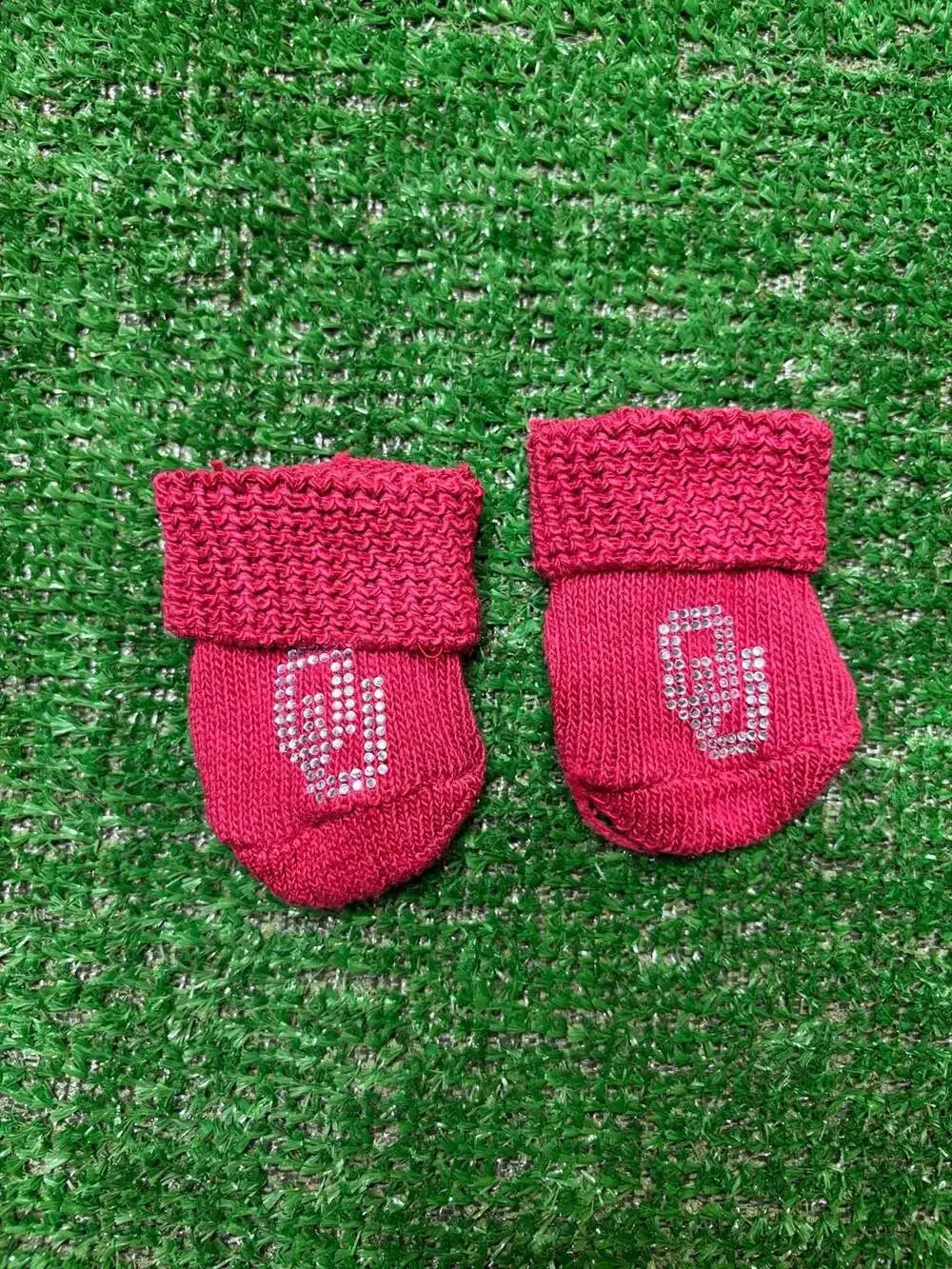 Two Feet Ahead Oklahoma Sooners Baby Infant Bootie With Rhinestone OU